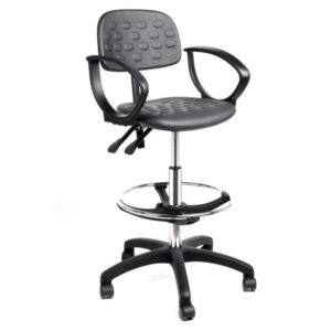 1910AC Silla giratoria alta con coderas