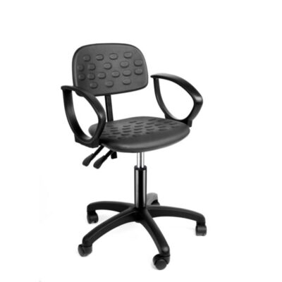 1910C Silla giratoria baja con coderas