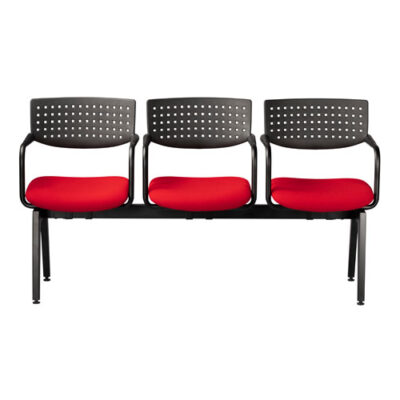 4003 Banca 3 plazas, respaldo de polipropileno