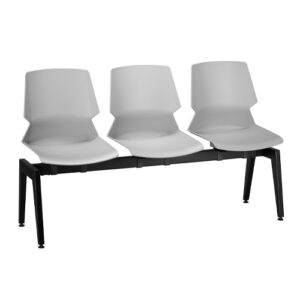 7003 Banca ejecutiva en 3 plazas, asiento y respaldo en una sola pieza