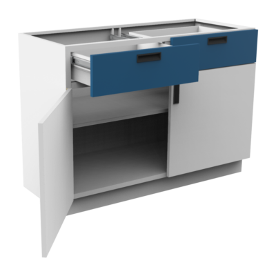 A3-120 Puerta, cajón y entrepaño - puerta doble