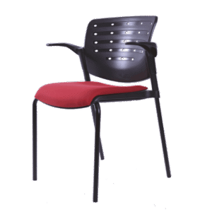 BM 821 silla visitante 4 patas terminada en color negro