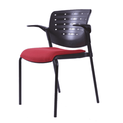 BM 821 silla visitante 4 patas terminada en color negro