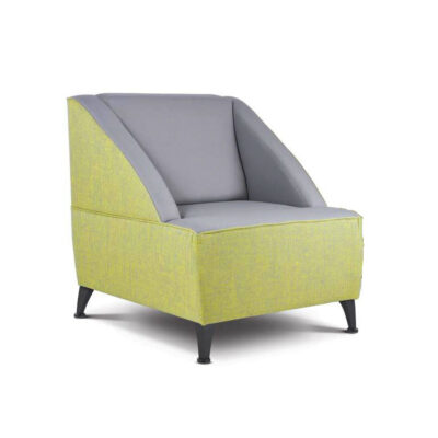 BM S 561 sofá de una plaza tapizado con patas de madera