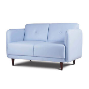 BM S 572 sofá dos plazas tapizado con patas de madera