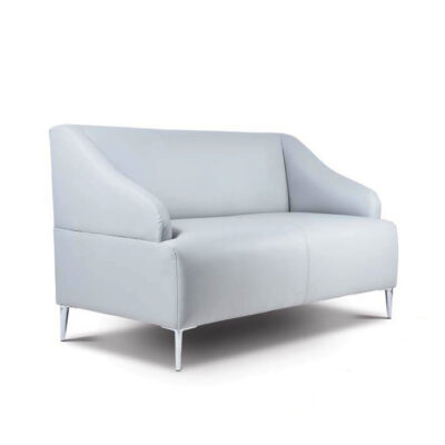 BM S 631 sofá de una plaza tapizado con patas cromadas