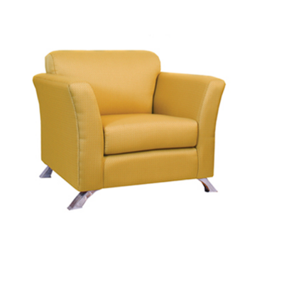 BM S 911 sofá una plaza tapizado con pata cromada