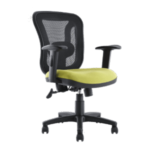 BM 1000 sillón operativo de respaldo medio, respaldo en malla, mecanismo syncro reclinable