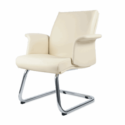 BM 1243 silla para visitante, brazos de solera, base de trineo