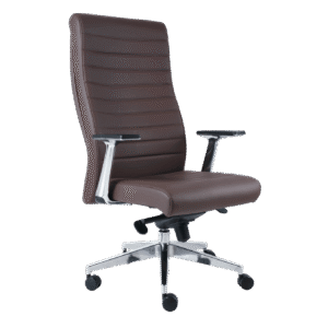 BM 1270 Silla ejecutiva extra alta, brazos y base de aluminio