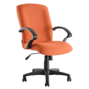 BM 1300 silla ejecutiva de respaldo alto tapizado en tela, con brazos, base de nylon