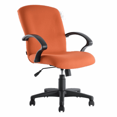 BM 1301 sillón ejecutivo de respaldo medio tapizado, con brazos, base en nylon