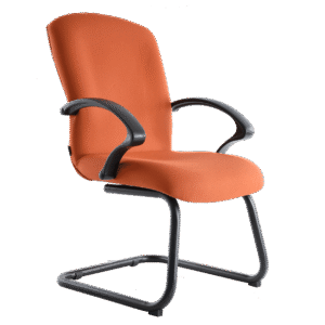 BM 1303 silla para visitante tapizado, brazos de polipropileno, base de trineo