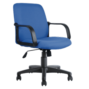 BM 1401 silla ejecutiva de respaldo medio con brazos, base en nylon