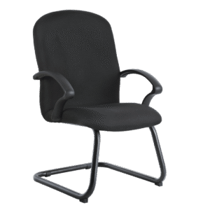 BM 143 sillón para visitante con base de trineo tapizado