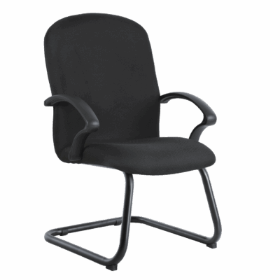 BM 143 sillón para visitante con base de trineo tapizado