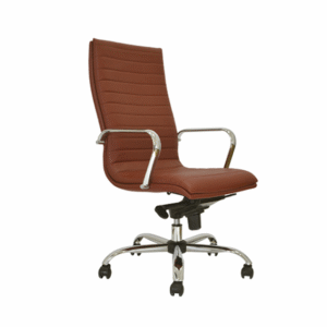 BM 1500 MX silla ejecutiva de respaldo alto, brazos en acero, base en cromo