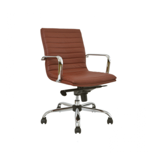 BM 1501MX sillón ejecutivo de respaldo bajo, brazos en acero cromado, base en cromo