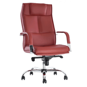 BM 190 Silla ejecutiva respaldo alto, brazos, base cromada