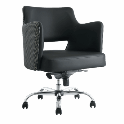 BM 1900 silla ejecutiva tipo concha, base cromada