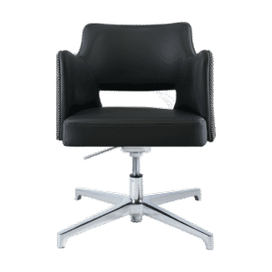 BM 1901 silla de espera tipo concha con brazos, base de aluminio