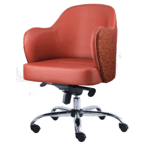 BM 1920 silla ejecutiva tipo concha, base cromada