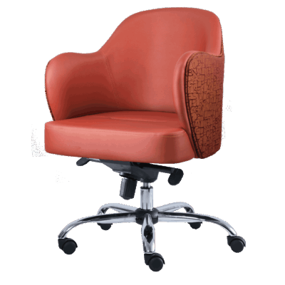 BM 1920 silla ejecutiva tipo concha, base cromada