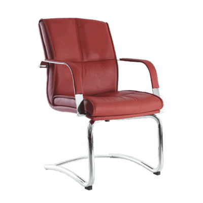 BM 193 silla para visitante, brazos de solera, base de trineo