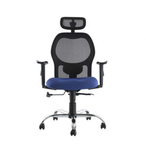 BM 2900 sillón ejecutivo respaldo alto con cabecera, brazos ajustables de poliuretano, soporte lumbar con ajuste de altura