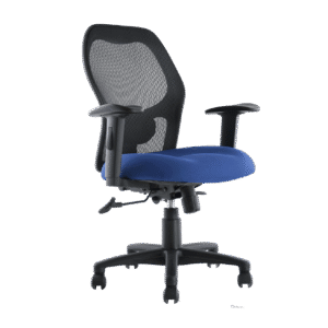 BM 2901 silla operativa alto rendimiento, respaldo alto sin cabecera, brazos ajustables