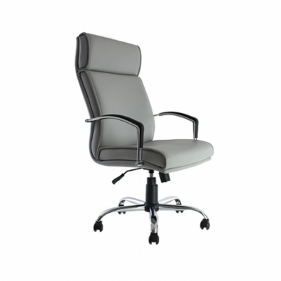 BM 40 Silla ejecutiva respaldo alto, brazos de doble barra, base cromada