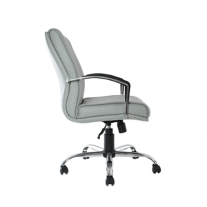 BM 41 Silla ejecutiva respaldo medio, brazos de doble barra, base cromada