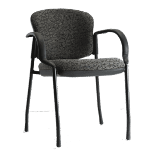 BM 541F visitante c/brazos de 4 patas tapizada en tela , fija