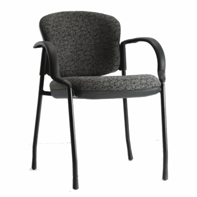 BM 541F visitante c/brazos de 4 patas tapizada en tela , fija