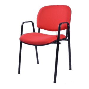 BM 650 silla visitantes c/ brazos tapizada