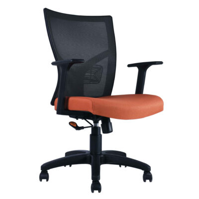 BM 7040 N silla operativa de respaldo medio, asiento tapizado en tela