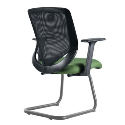 BM 7052 C silla para visitante trineo cromado con brazos