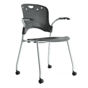 BM 732 silla 4 patas móvil con brazos