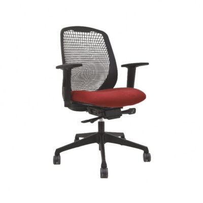 BM 7501NE silla para dirección respaldo alto en malla, con brazos