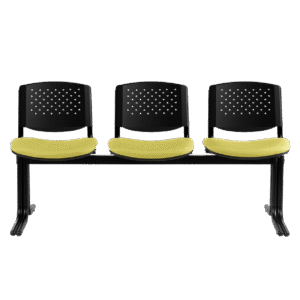 BM 763 Banca de tres plazas, con asientos tapizados