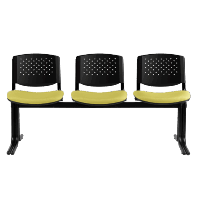 BM 763 Banca de tres plazas, con asientos tapizados