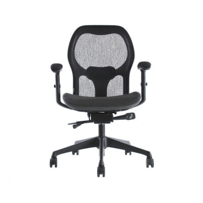 BM 8401 sillón ejecutivo de respaldo alto, respaldo y asiento en malla, con brazos