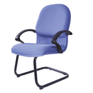 BM 853 silla para visitante tapizado, brazos de polipropileno, base de trineo