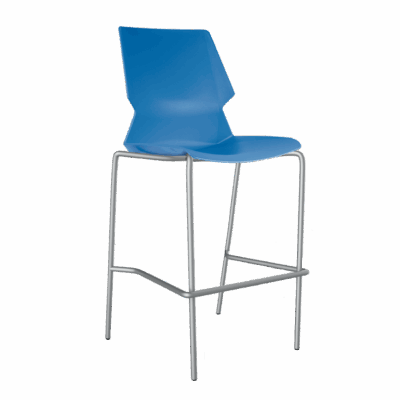 BM 865 banco alto para visitante con concha plástica