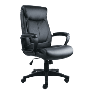 BM 9010 sillón ejecutivo de respaldo alto tapizado, brazos, base de nylon