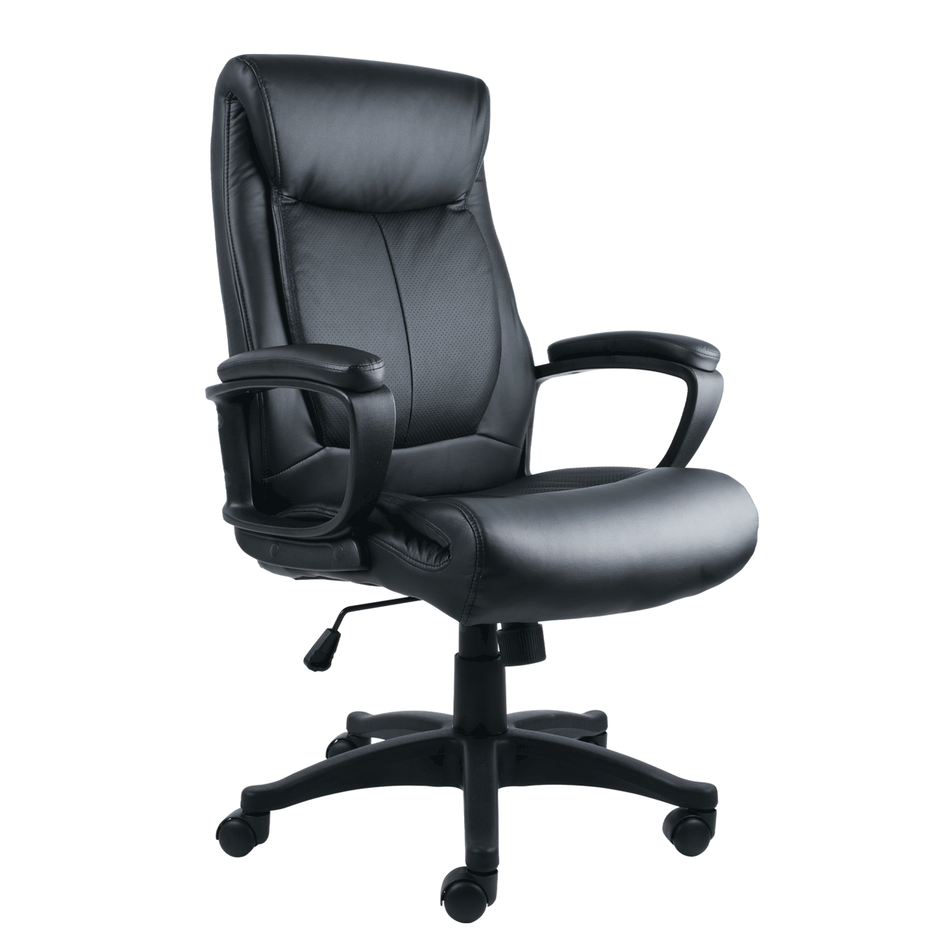 BM 9010 sillón ejecutivo de respaldo alto tapizado, brazos, base de nylon