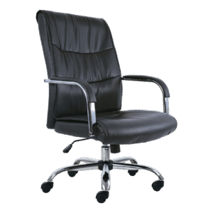 BM 9040 silla ejecutiva de respaldo alto, con brazos en acero