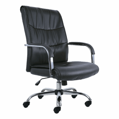 BM 9040 silla ejecutiva de respaldo alto, con brazos en acero