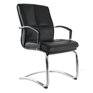 BM 93 Silla para visitante , brazos de doble bara, base de trineo