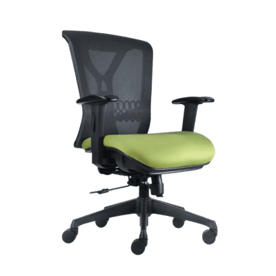 BM 9511 sillón ejecutivo, respaldo alto en malla, asiento tapizado, con brazos